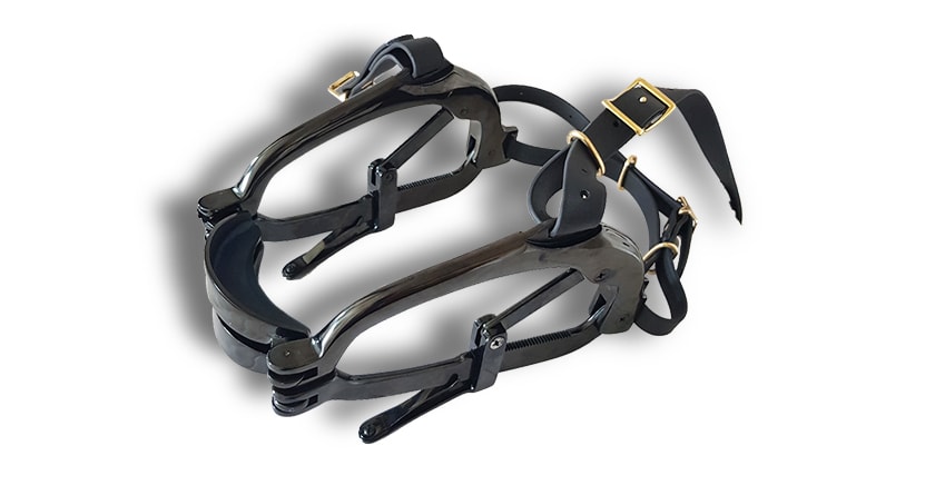 Black Speculum with Biothane Straps